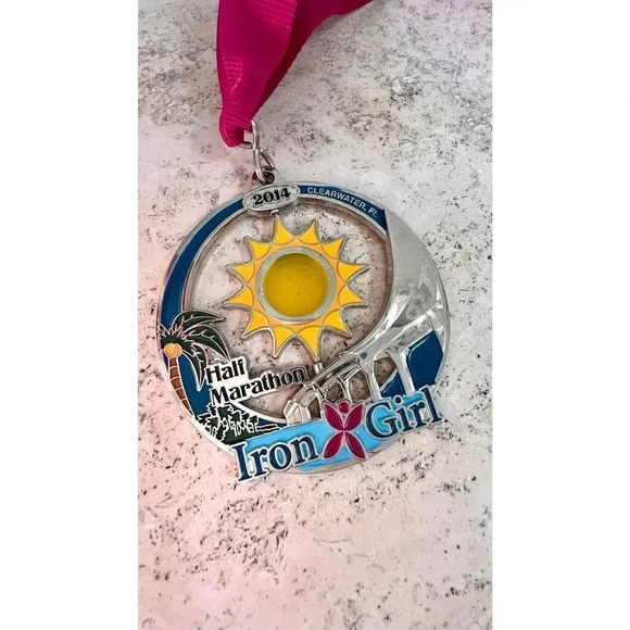 Clearwater Iron Girl Half Marathon 2014 Running Race Challenge Finisher Medal - Picture 3 of 6